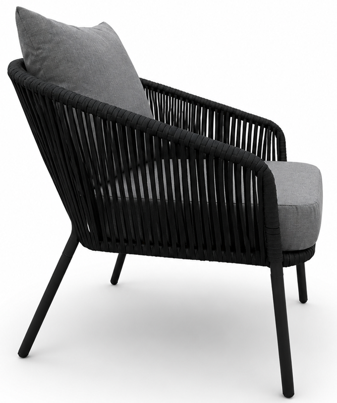 Obrazek Fotel Ogrodowy Black Rope Loft