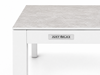 Obrazek Zestaw Meble Ogrodowe Aluminiowe Obiadowe Stół 180 cm + 8 krzeseł Biały