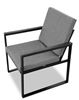 Obrazek Zestaw meble ogrodowych metalowych Loft Line Big Family 4 – stół z 4 krzesłami