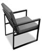 Obrazek Zestaw meble ogrodowych metalowych Loft Line Big Family 4 – stół z 4 krzesłami