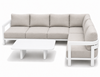 Obrazek Zestaw meble ogrodowe aluminiowe MALIBU narożnik +  stolik